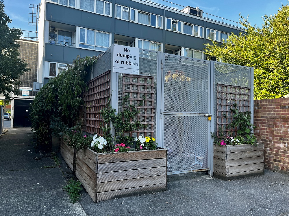 Picton Street anti flytipping planting